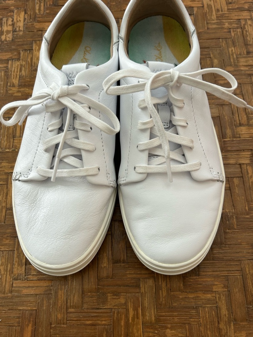 Olukai Pehuea Lil’lli Leather Low-Top Lace-Up Sneakers - Picture 2 of 12
